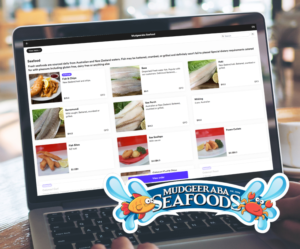 Mudgeeraba seafood website